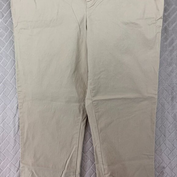Tommy Hilfiger Womans 14 Chino Pants Beige Skinny Ankle High Rise Stretch - Picture 3 of 15